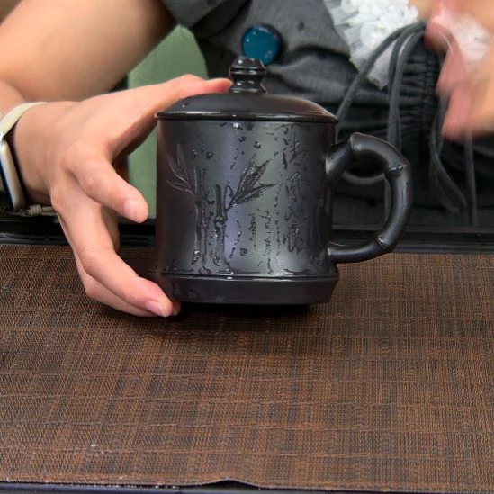 茶杯紫砂高货放漏