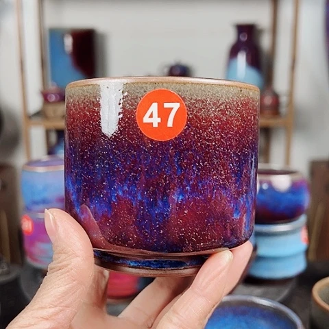 杯代*戈原矿釉手工制作钧瓷