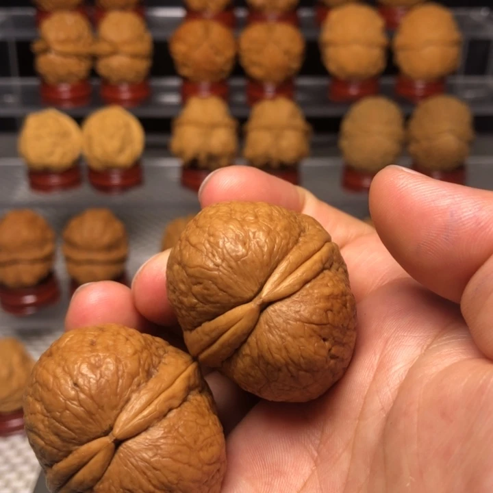 文玩核桃把件23仙鹤顶