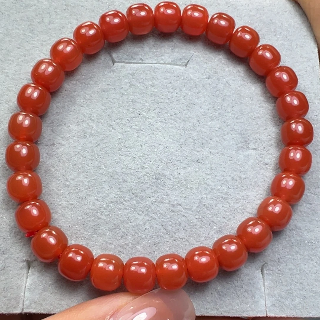不***断南红玛瑙未镶嵌手串