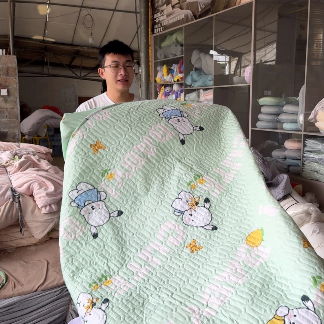 原驼毛马正身毛一米五夹棉床笠