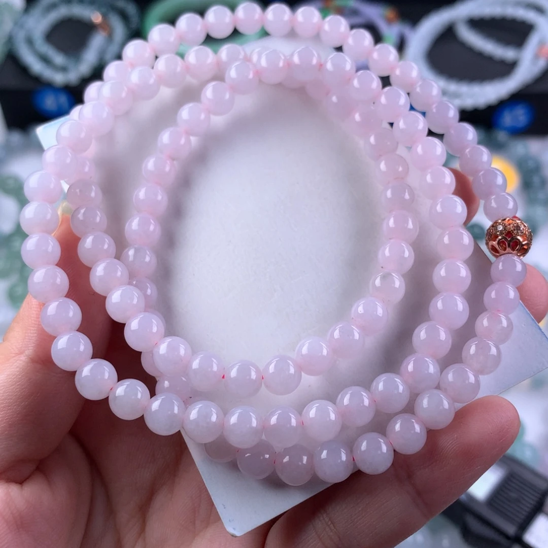 翡翠未镶嵌手链卡6.5