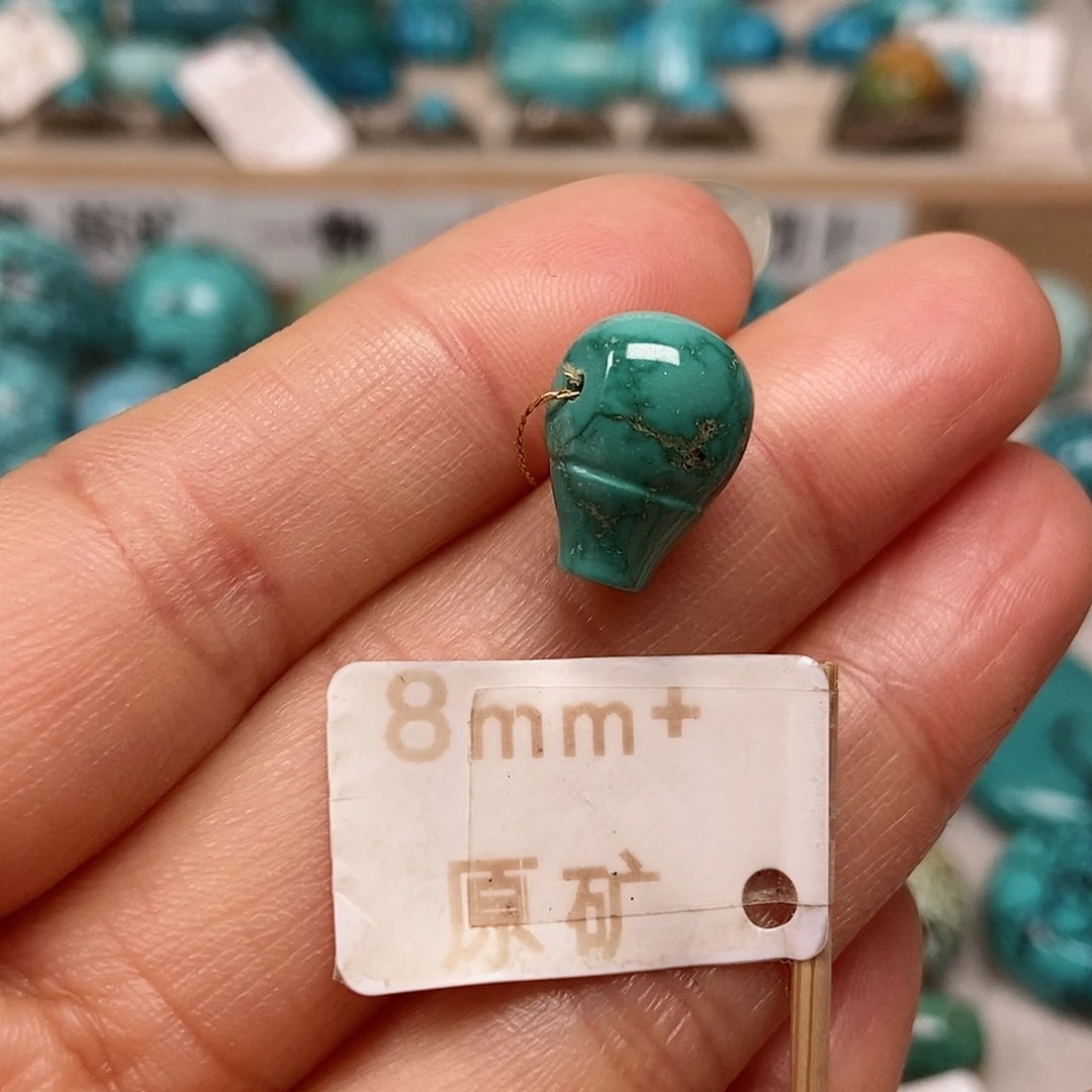 未镶嵌绿松石珠宝半成品