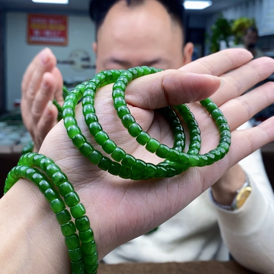 和田玉手串未镶嵌多样性发货 拍一发一