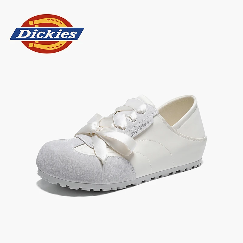 Dickies春季时尚休闲鞋一脚蹬蝴蝶结鞋豆豆鞋皮鞋女鞋时尚百搭