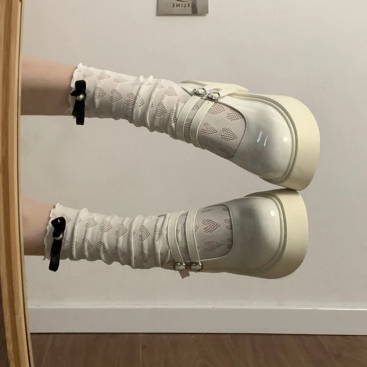 黑色英伦风玛丽珍女鞋小个子增高小皮鞋女厚底jk单鞋乐福鞋高跟鞋