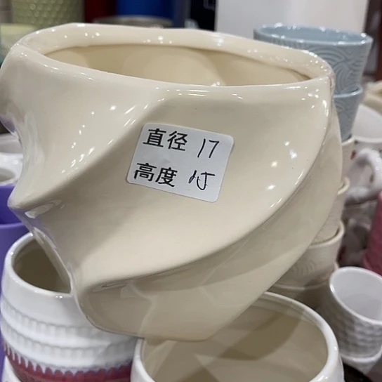 多肉绿植陶瓷花盆9.9包邮，有孔