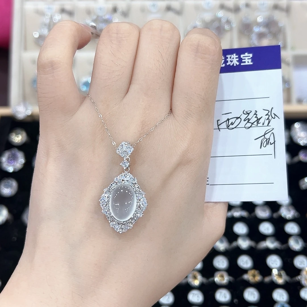 两***萌黄晶戒指银S925镶嵌戒指