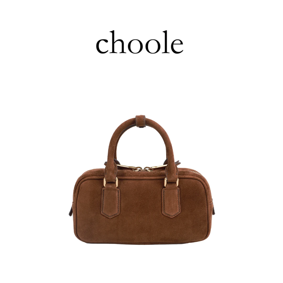 【Choole】（缪家-保龄球）斜跨包 秋冬款轻奢时尚休闲真皮复古气质款