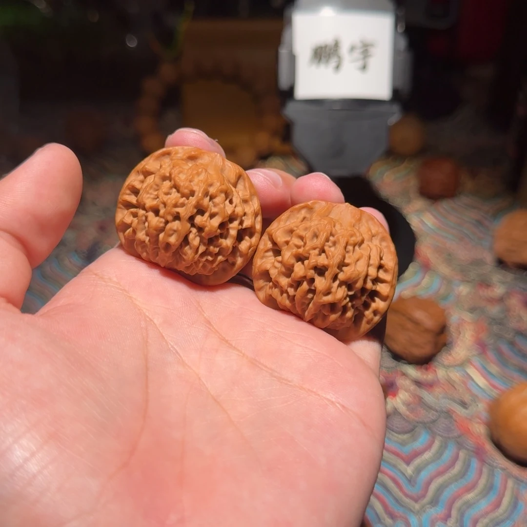 把件核桃1329号38秦闷秦闷文玩核桃