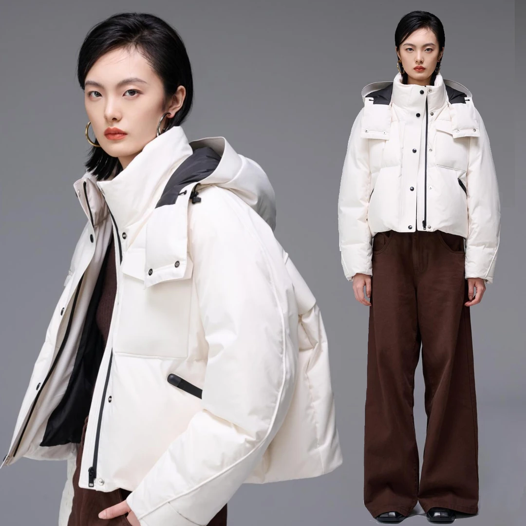 625款冬季休闲户外短款肯豆风鹅绒服