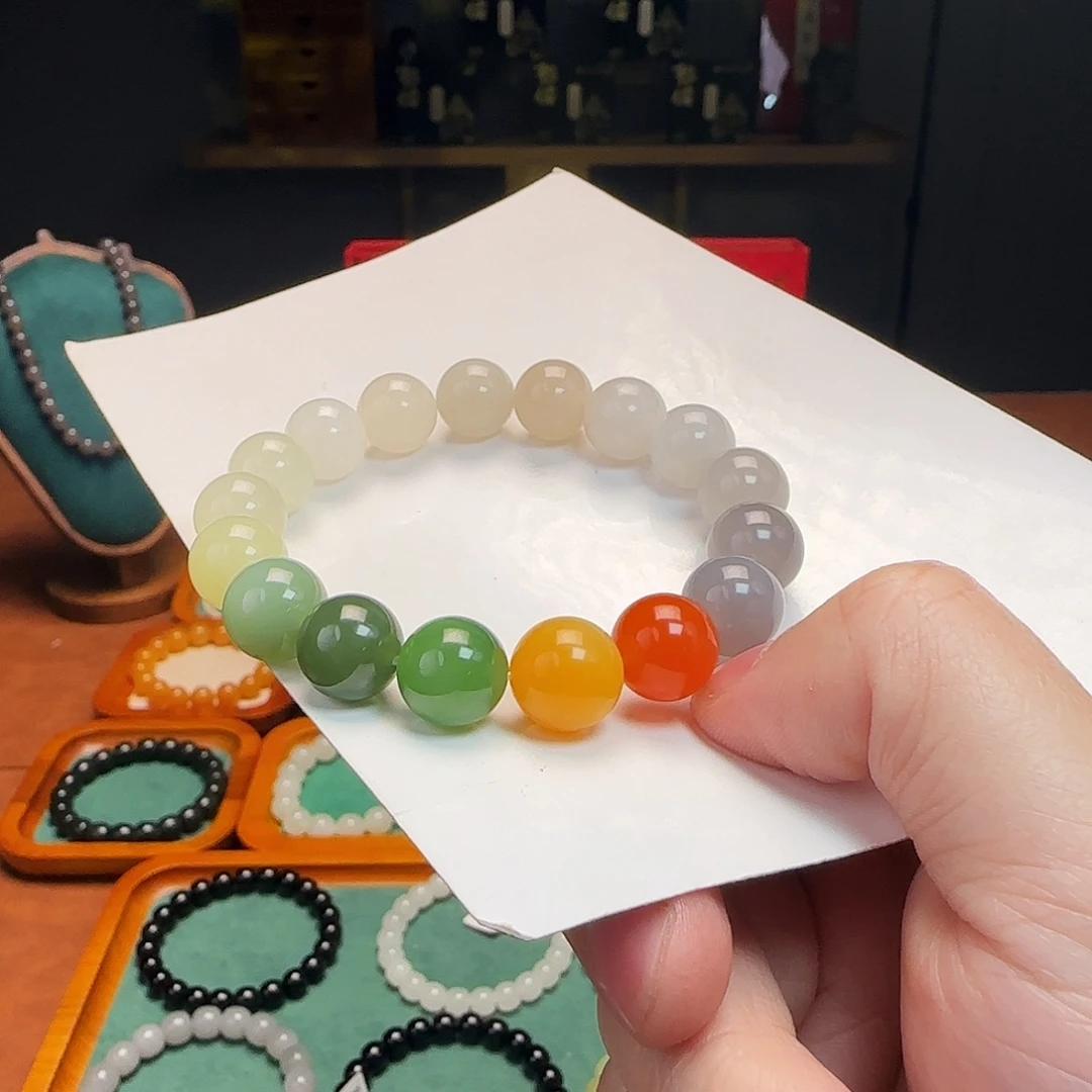 和田玉未镶嵌手链