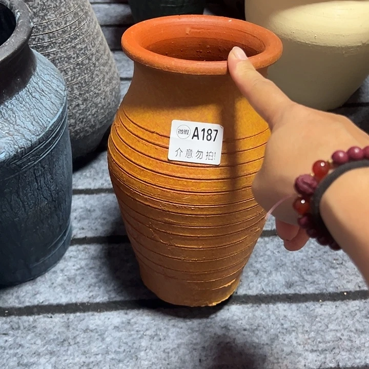 187瑕疵窑裂有孔高24口12