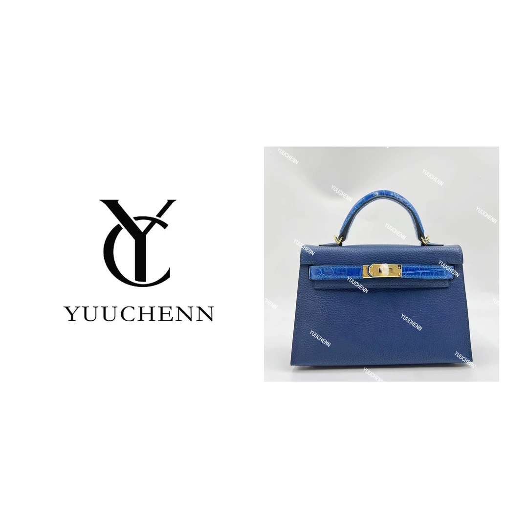 YUUCHENN【手工定制】19cm原创设计高定真皮包 HH3952