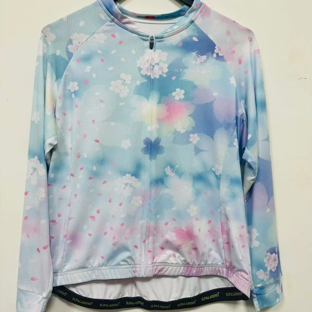 SQ 945【樱花冰丝长袖女士】ILPALADINO专业版骑行服
