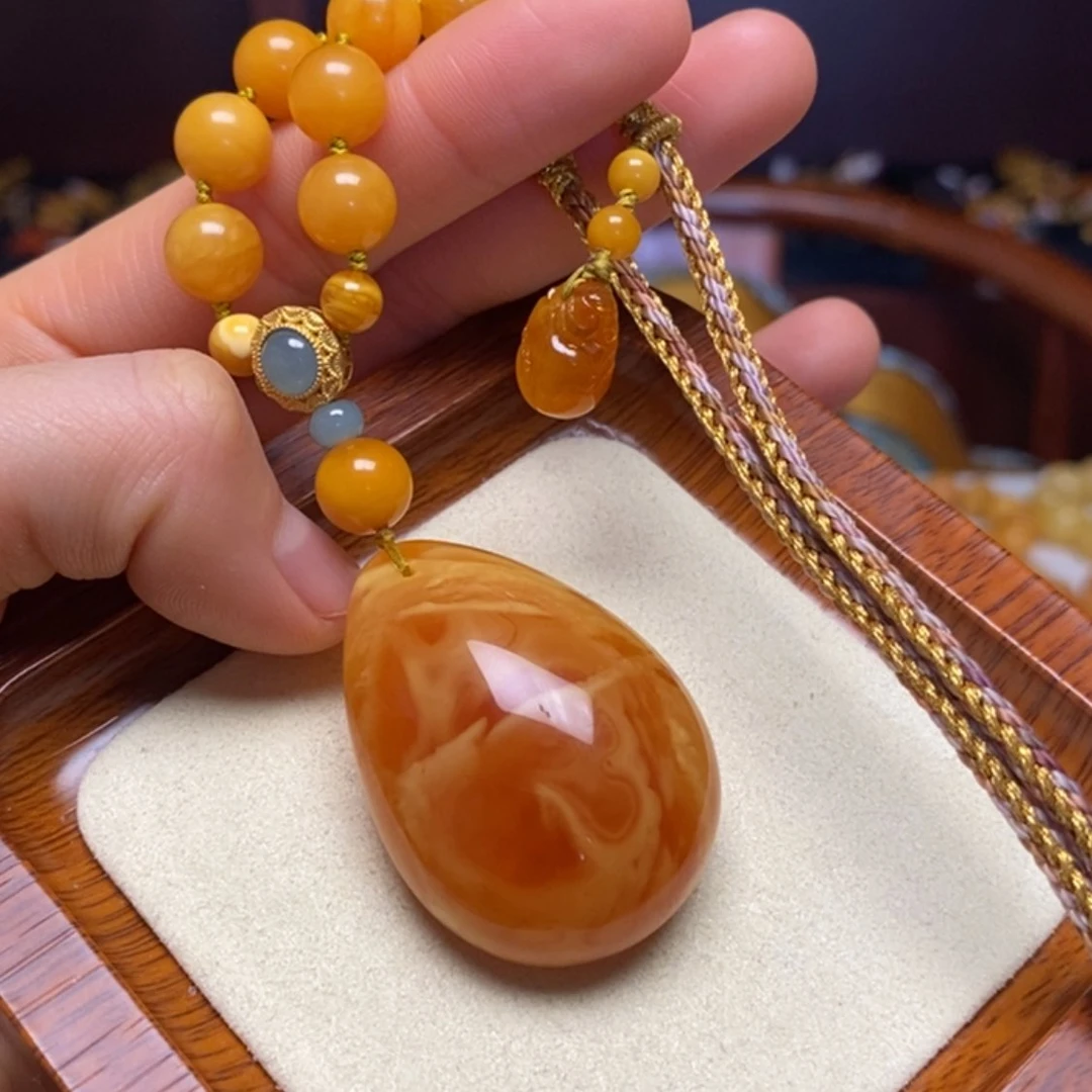 【闪购商品】蜜蜡颈饰未镶嵌项链