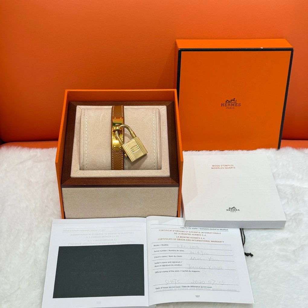 99新 Hermes/爱马仕  Kelly系列 女士挂锁手表