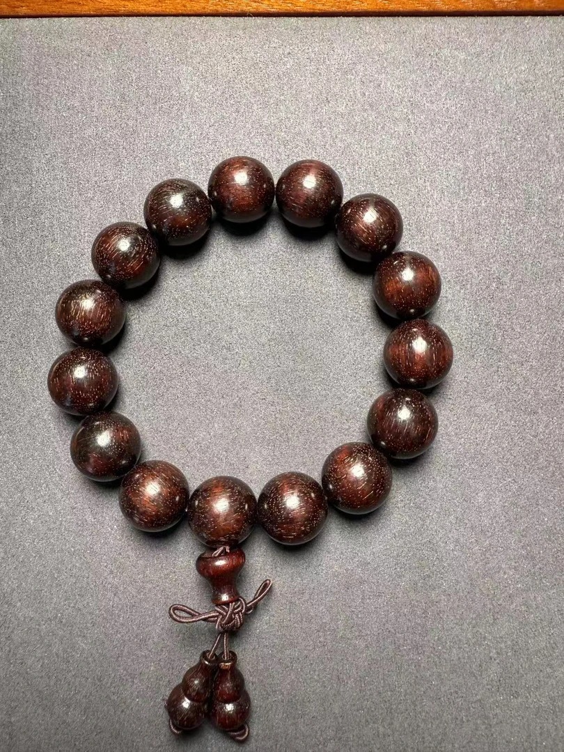 爆星印度紫檀手串
