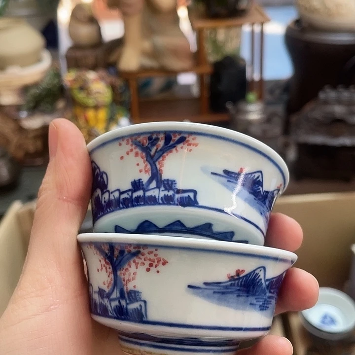 瓷中古工艺品摆件