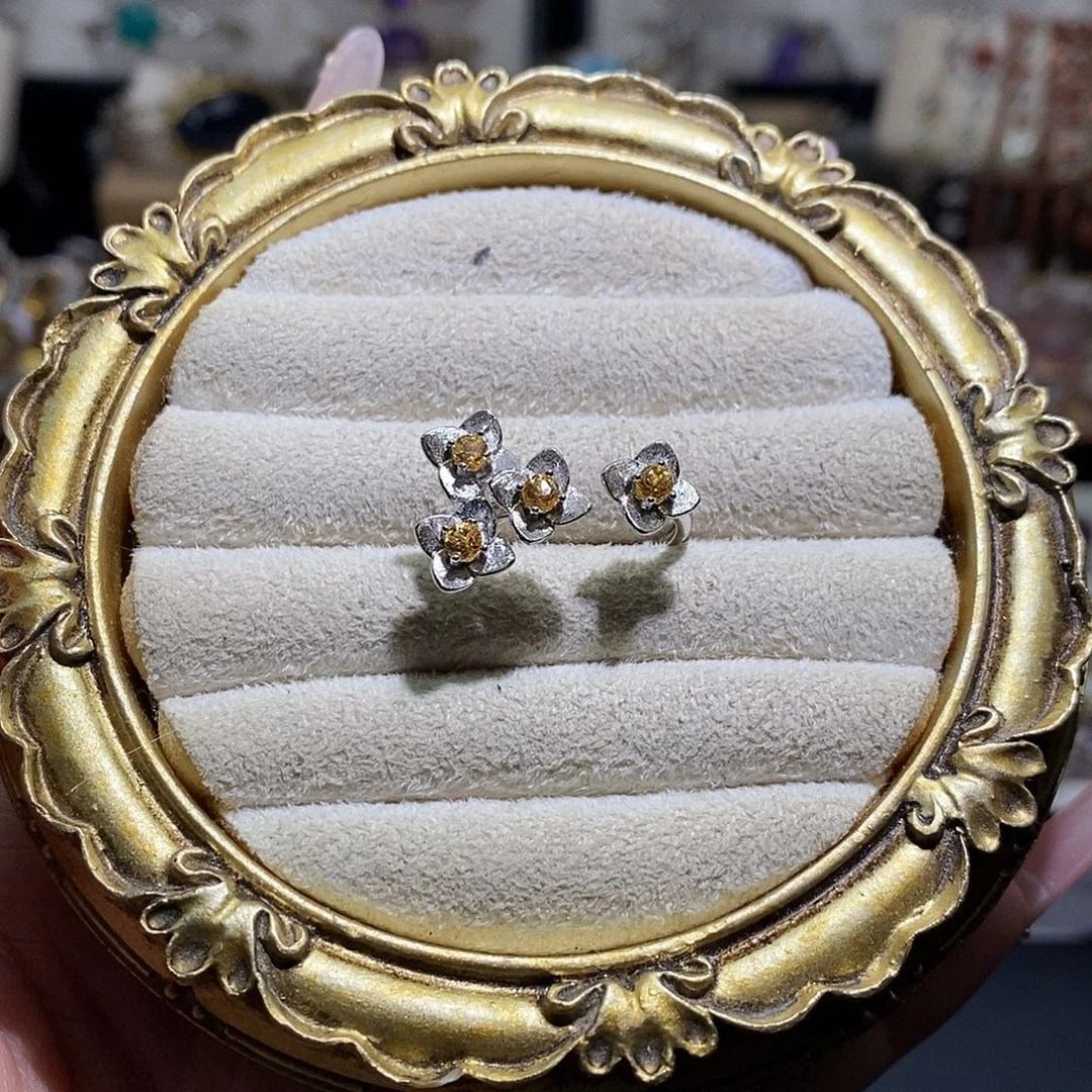 水晶银S925镶嵌戒指