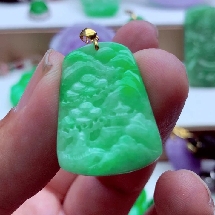 翡翠未镶嵌吊坠(不含链)