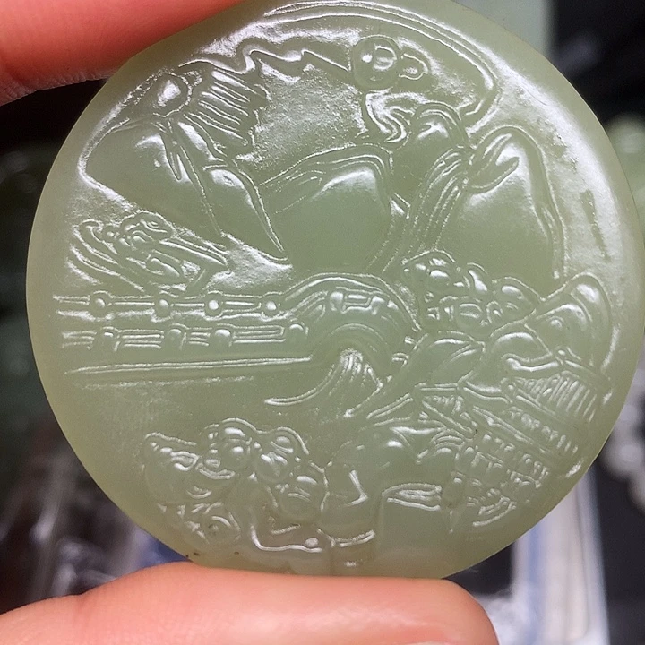 和田玉未镶嵌颈饰