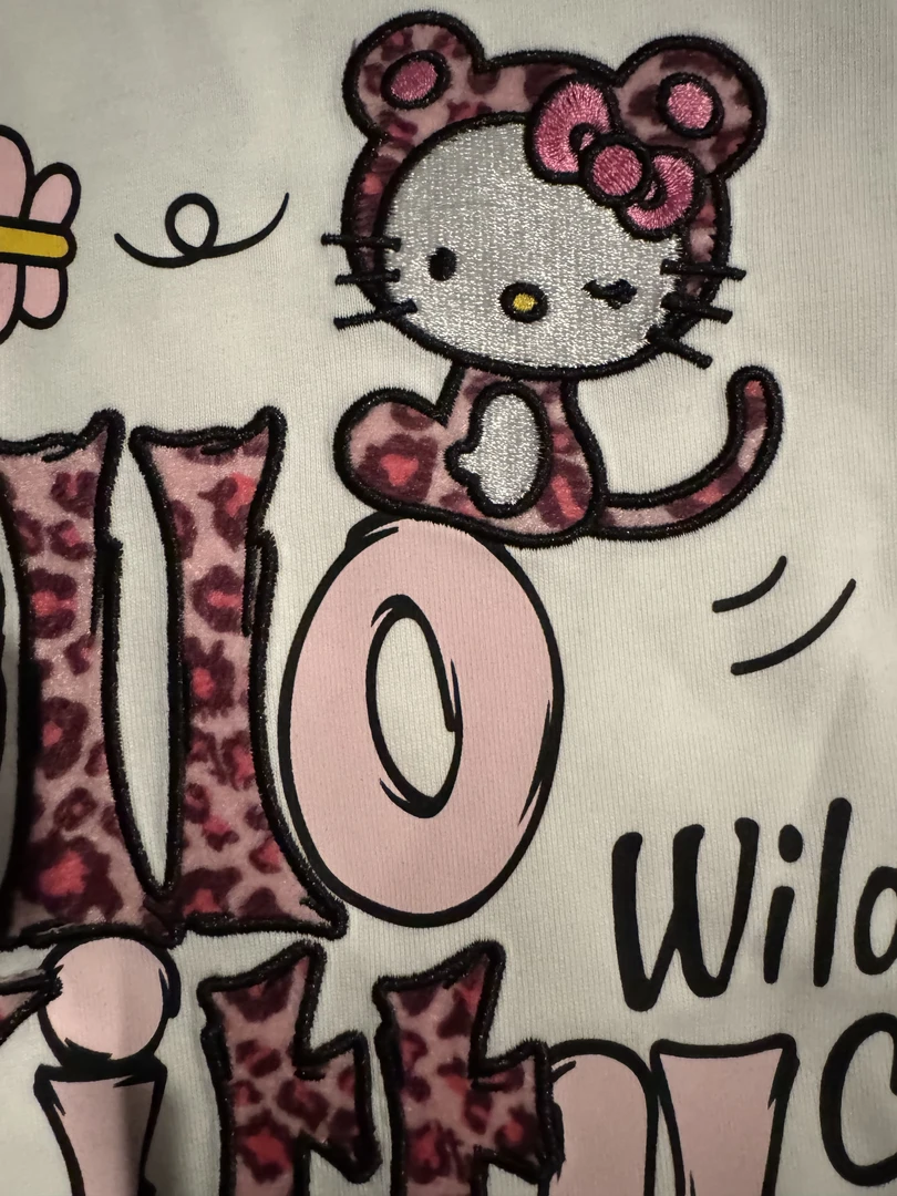 W88爆款豹纹凯特喵情侣百搭短袖