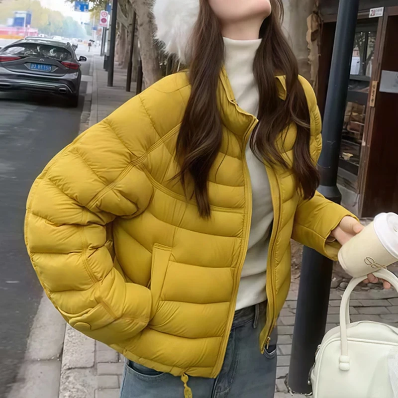 SHALLDOER【轻软泡芙】排骨棉服女2026秋冬短款立领宽松小个子外套