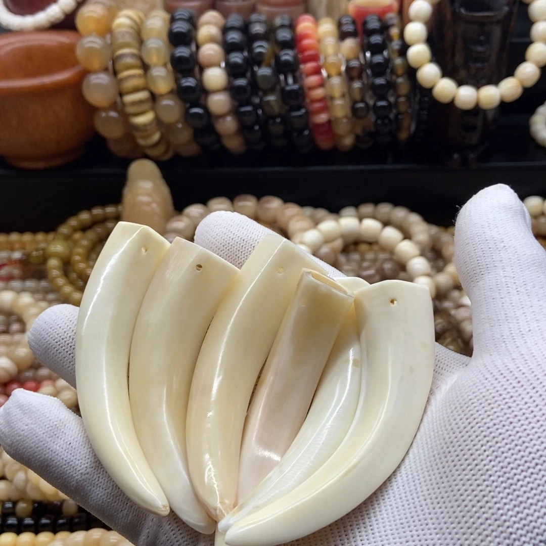 驼骨手串/手链野猪牙吊坠