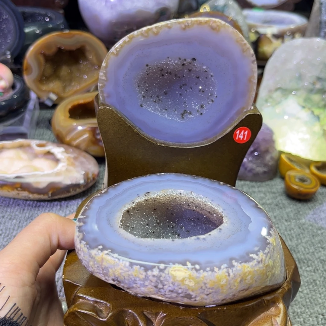 摆件紫晶未镶嵌聚宝盆