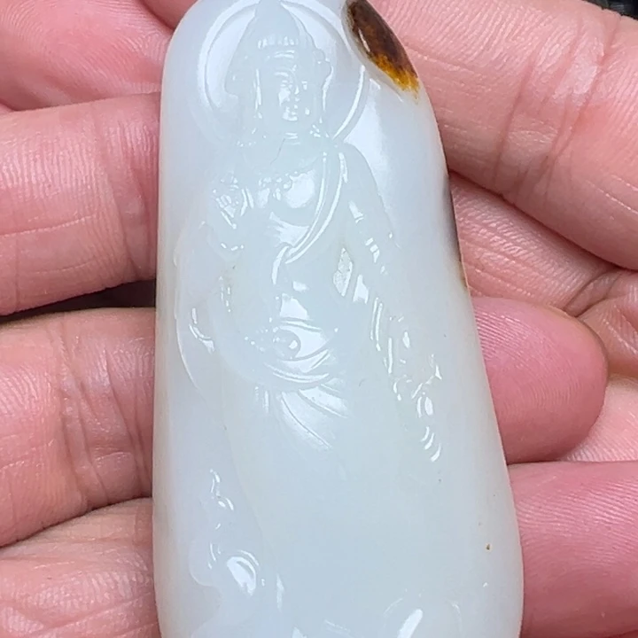 戒***寺未镶嵌和田玉挂件