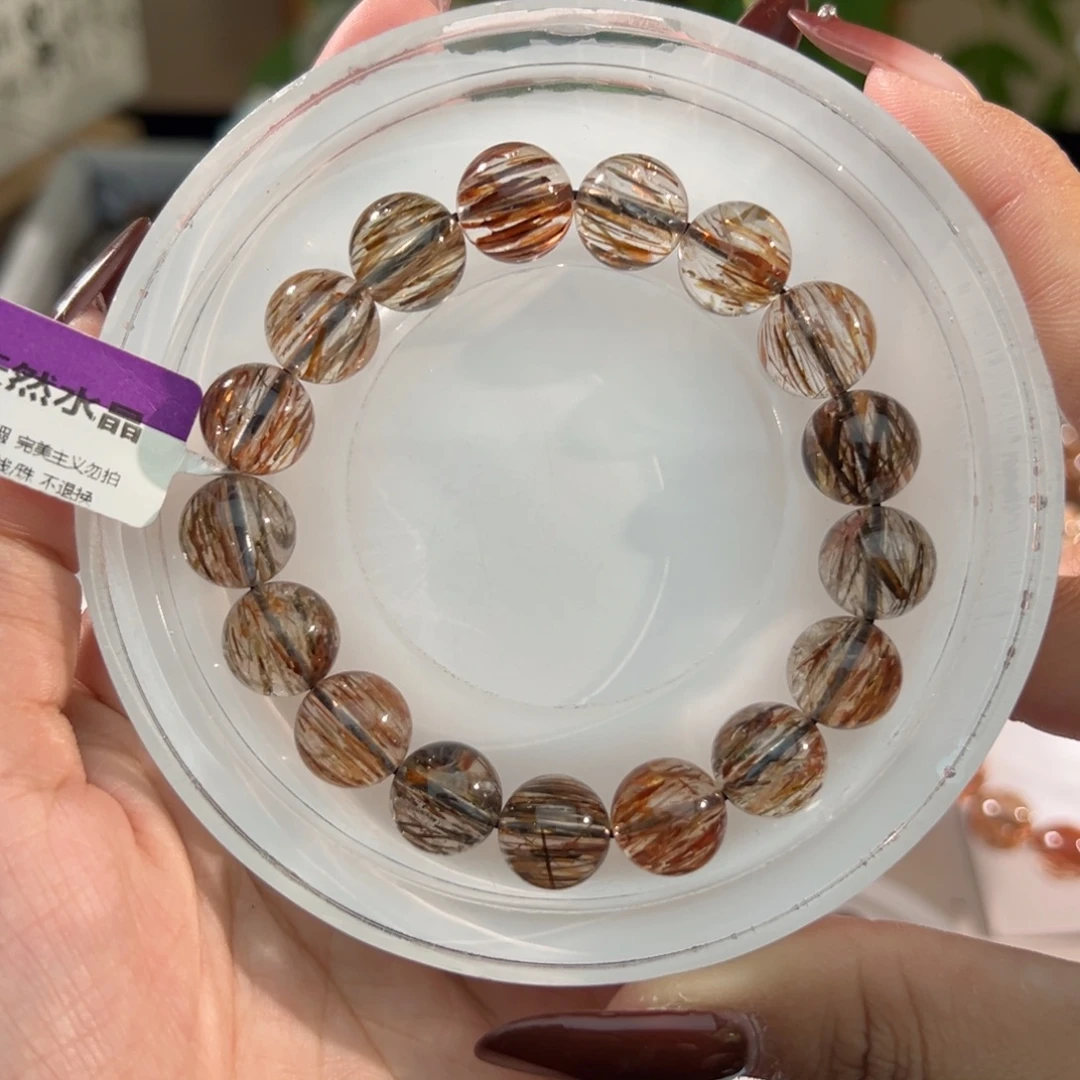 水晶手链未镶嵌黑金超七11