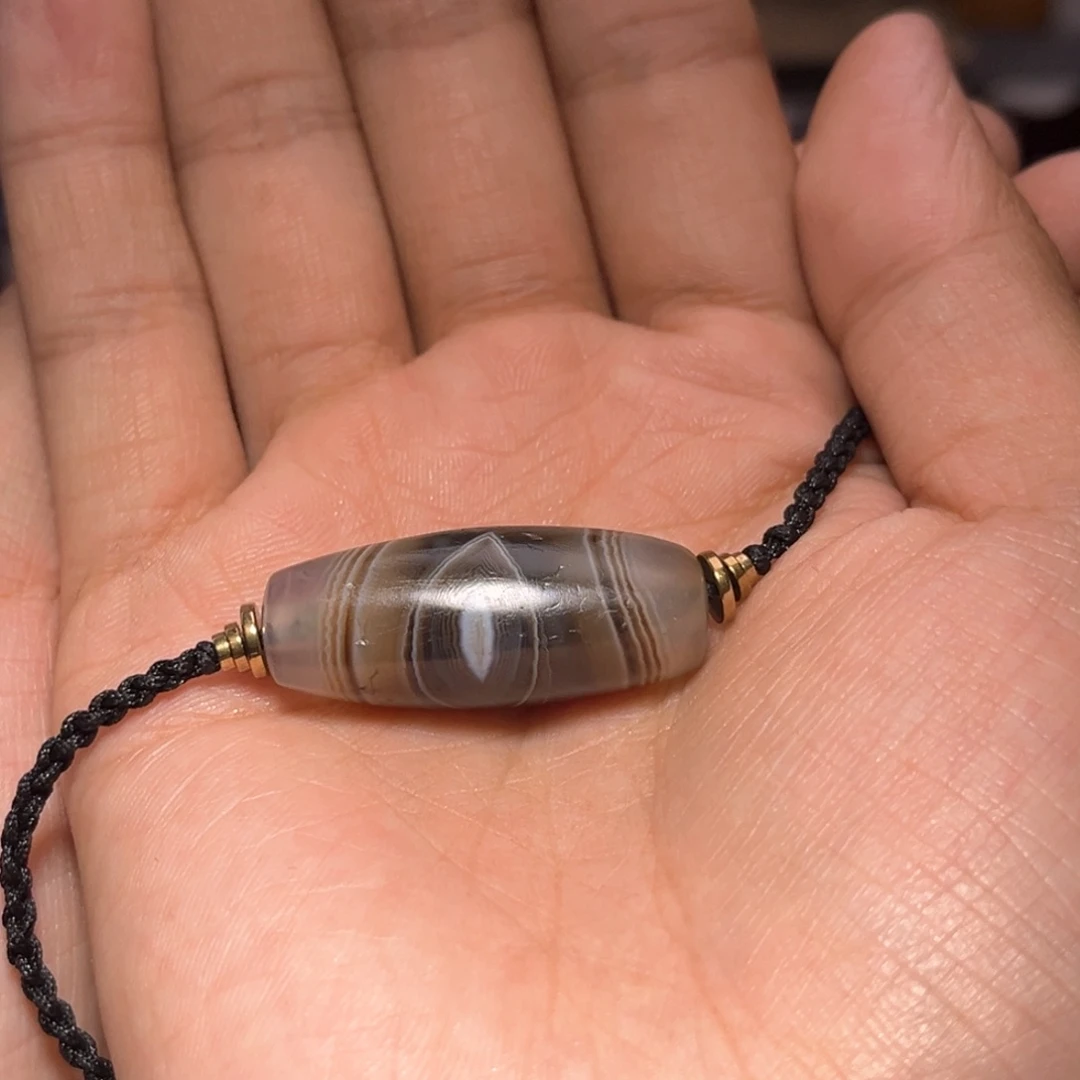 玛瑙/玉髓单珠未镶嵌羌****→