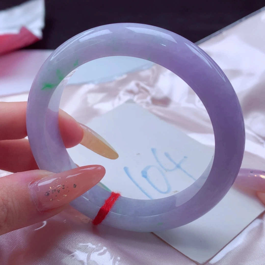 翡翠手镯未镶嵌天然缅甸翡翠A货手镯 104号