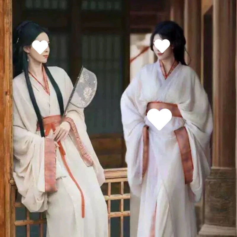 古风古装仙女飘逸中国风仙气汉元素汉服秦汉战国袍直裾大放量拖尾