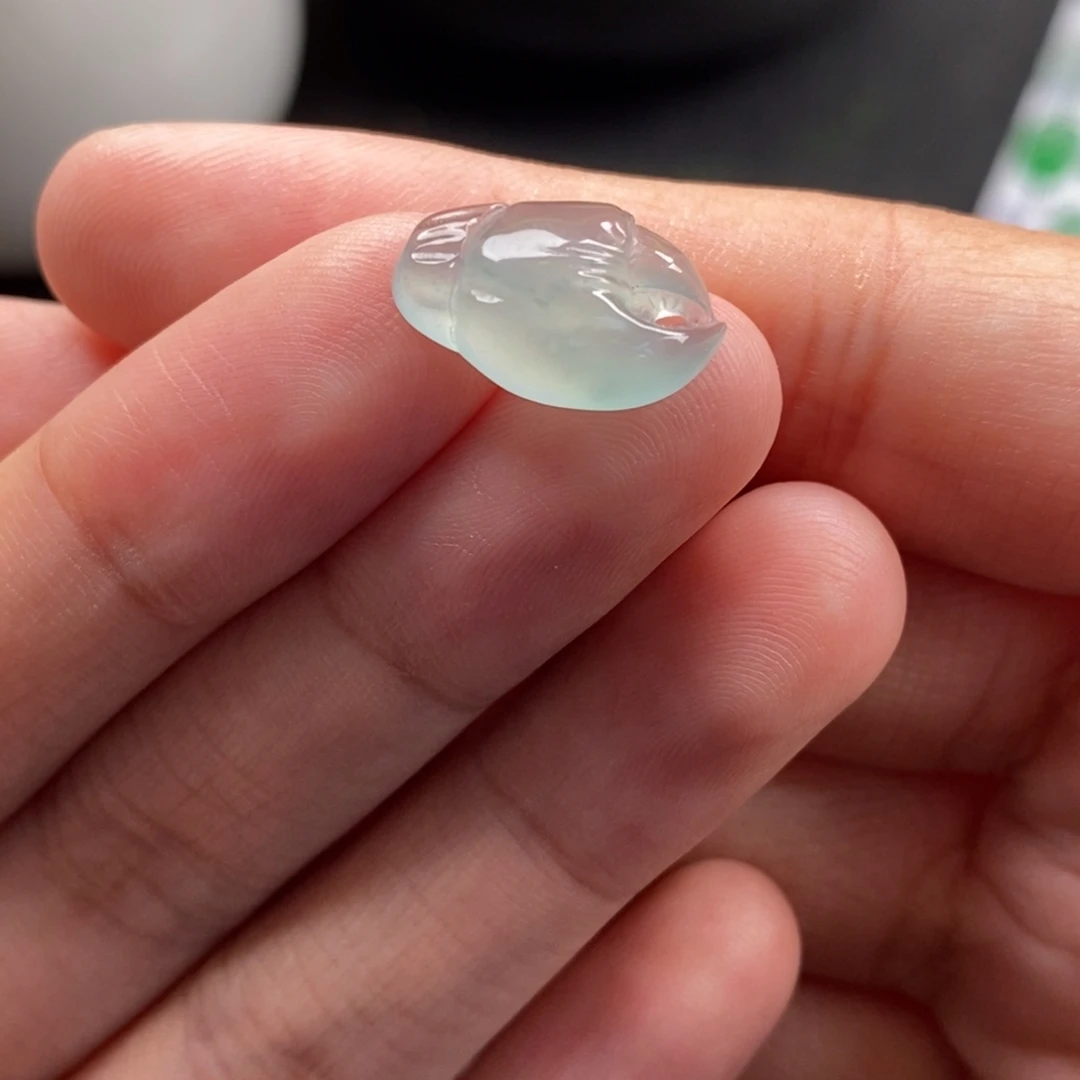 翡翠散珠冰胶螃蟹钳子