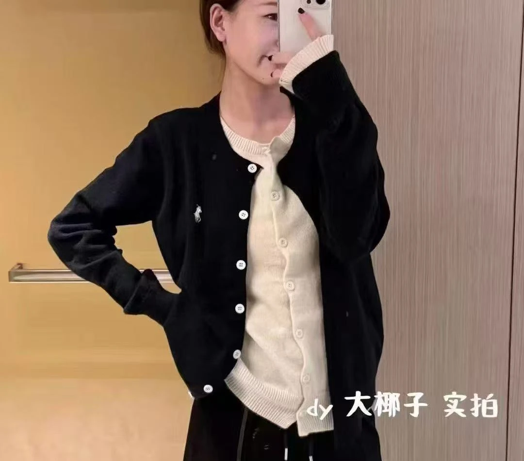 圆领长袖开衫款女装短款上衣小香风k阔腿裤#33565
