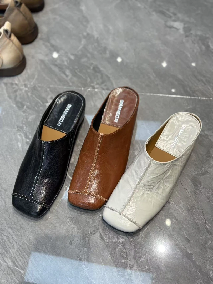 12-189-1732女士时尚舒适百搭平底方头软底女鞋