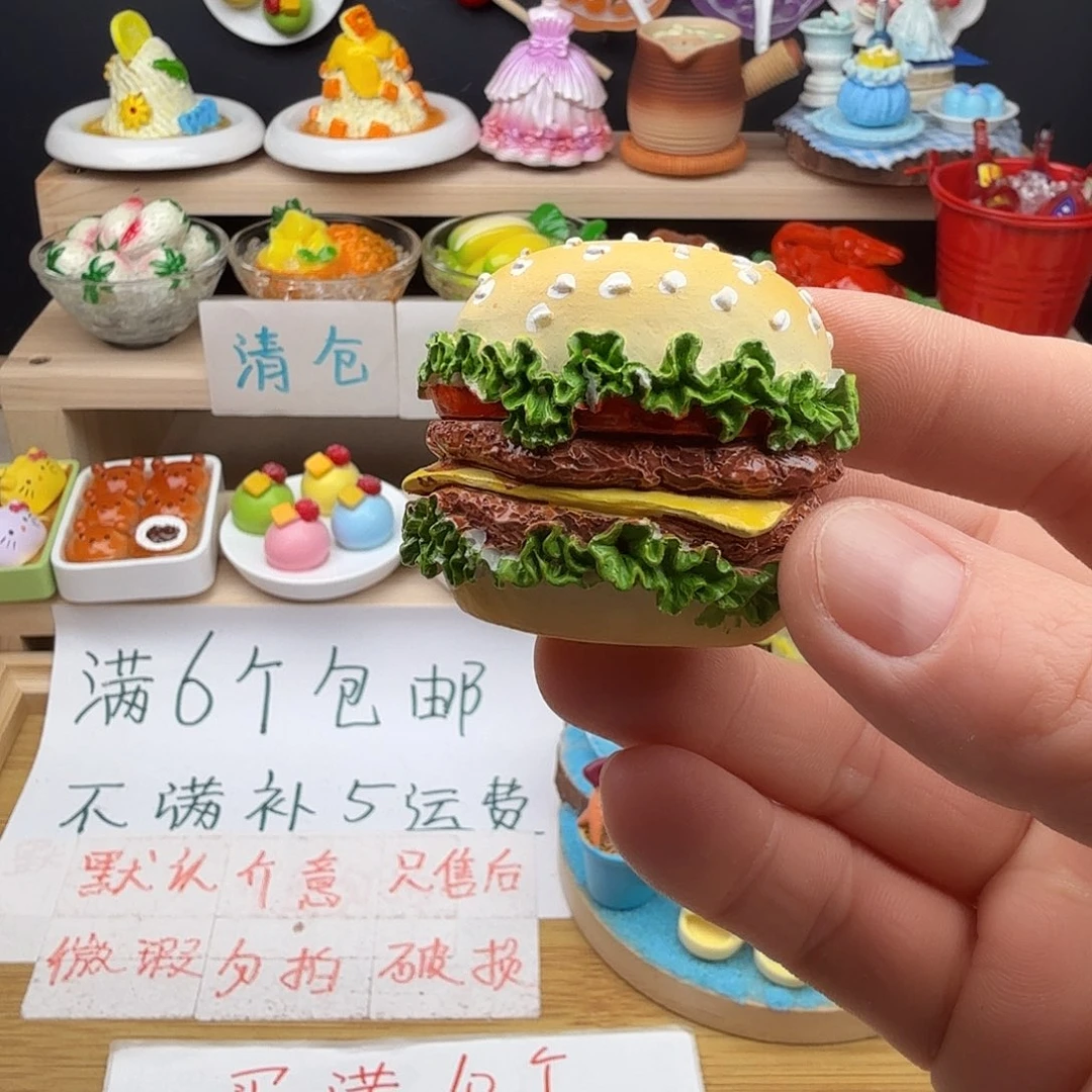 树脂食玩冰箱贴凭开箱视频售后