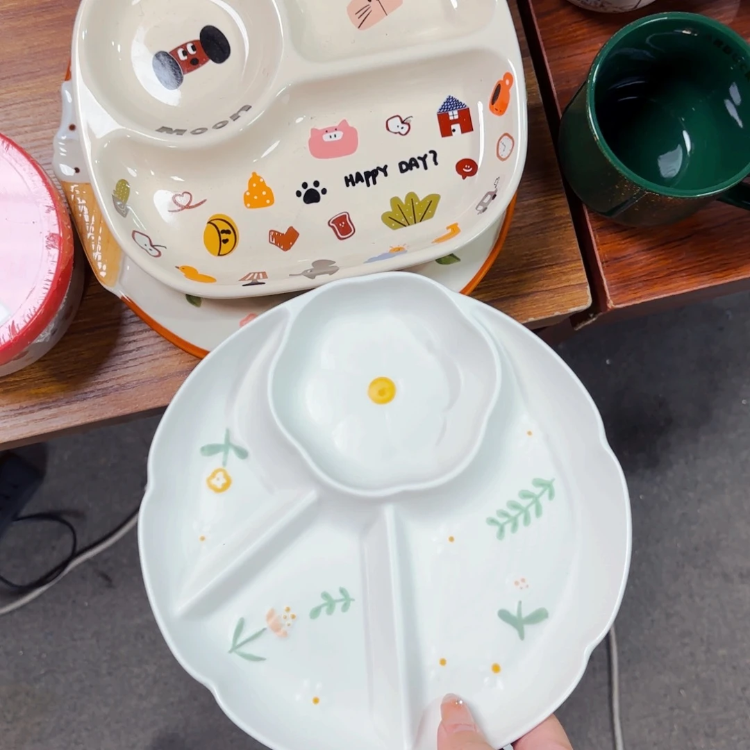陶瓷分餐盘两件套