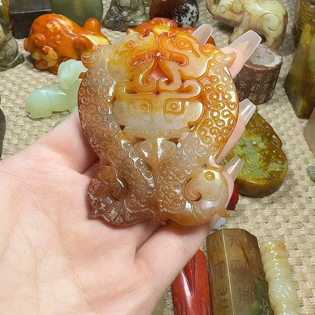 白玉菩提吊坠挂件