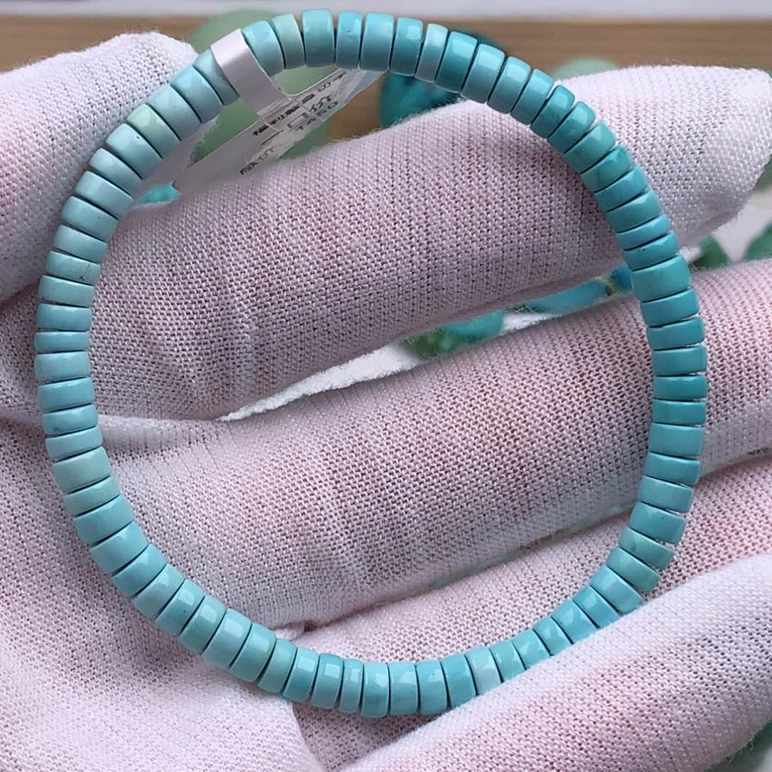 未镶嵌绿松石珠宝奇石5.2毫米