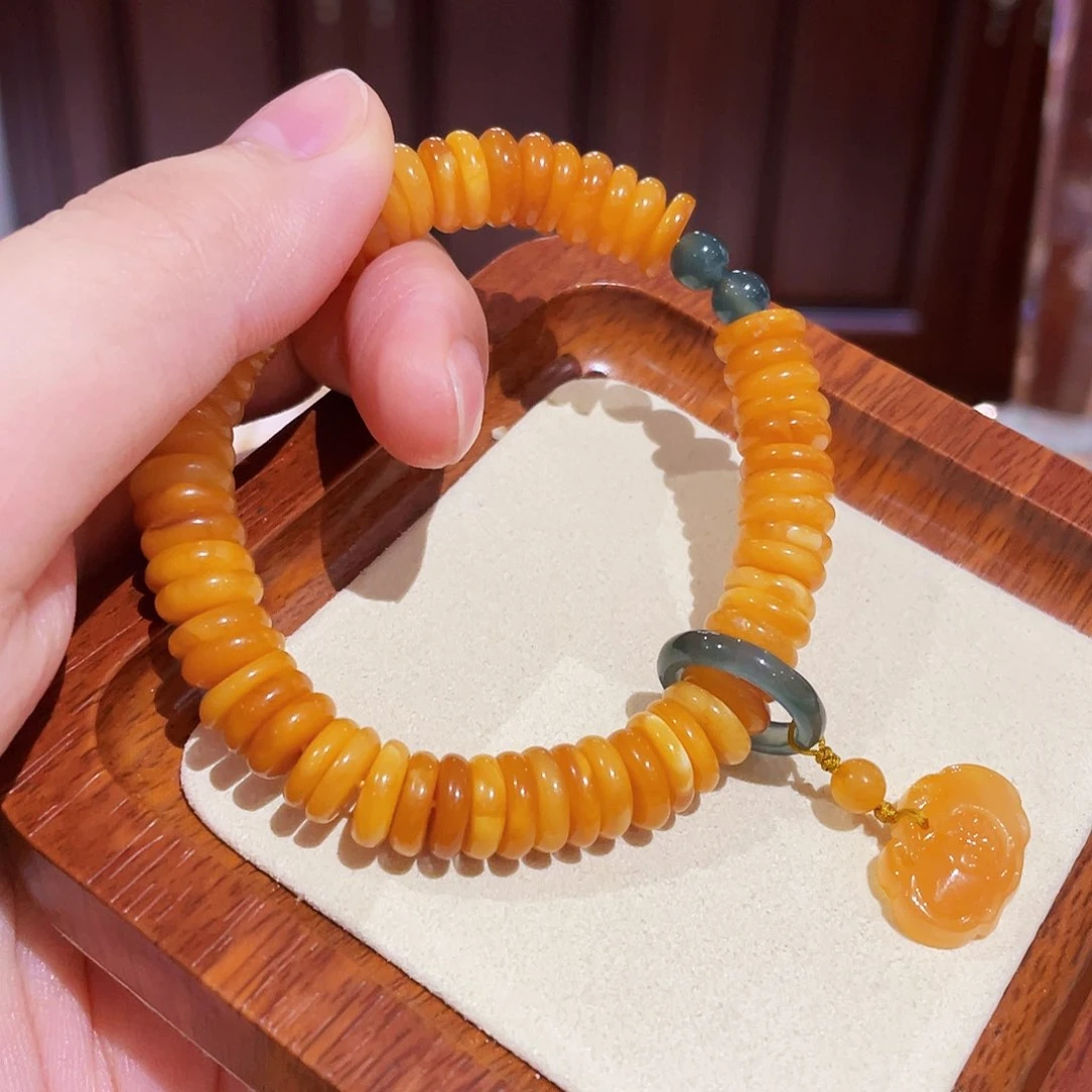 蜜蜡手链未镶嵌手串