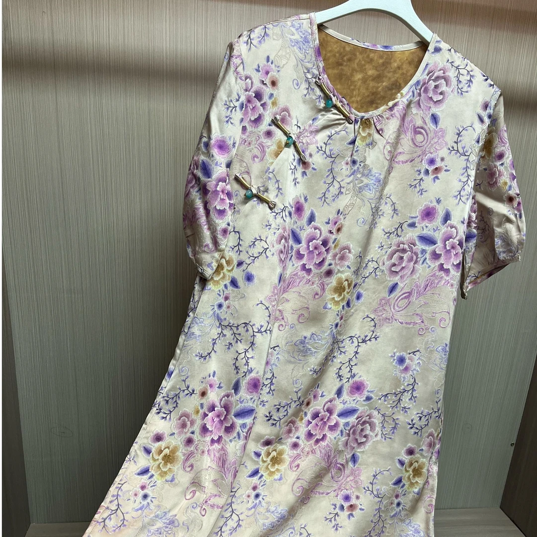 017（静泊）重磅刻花定制高端连衣裙