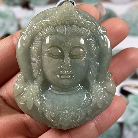 翡翠颈饰未镶嵌观音福利