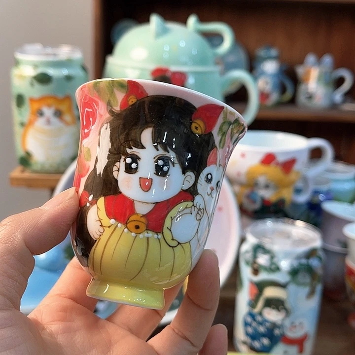 陶景德镇釉下手绘陶瓷