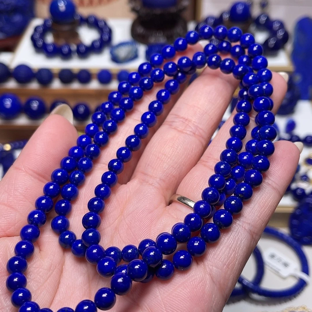 C***l青金石未镶嵌精品5mm108佛珠