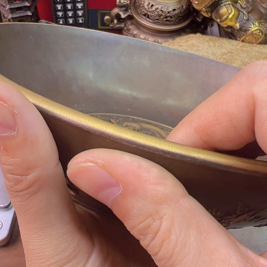 紫金风磨铜九龙盘