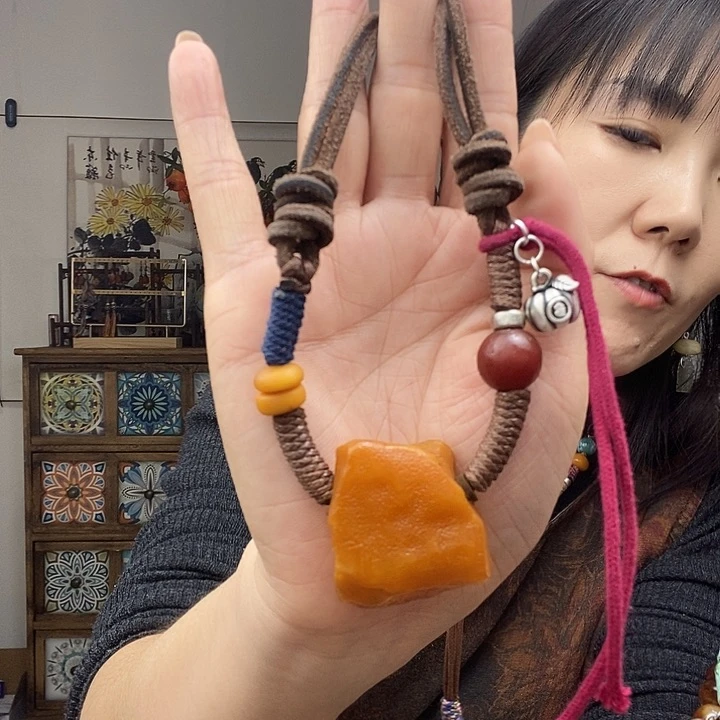 蜜蜡项链未镶嵌项链