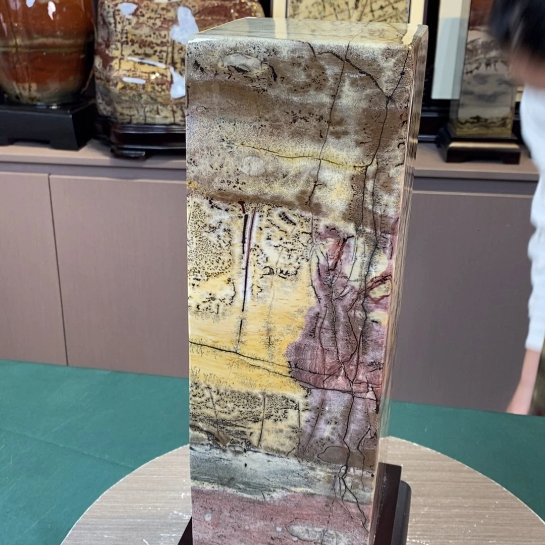 石材广西国画石草花石